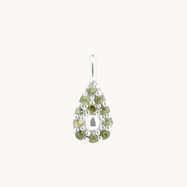 Avocado Charm 9k White Gold-Astrid & Miyu