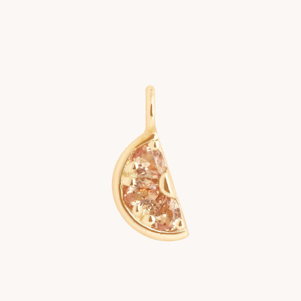 Orange Slice Charm 9k Gold-Astrid & Miyu
