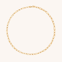 18k Gold Plated Jewellery - Infinite Slim Chain Necklace in Gold - Chain Necklace - Astrid &amp; Miyu