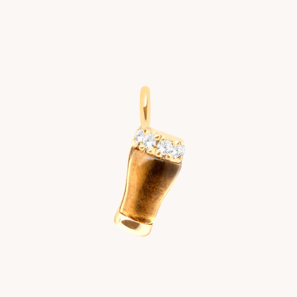 Motif Charms - Pint of Beer Charm 9K Gold - Welding Charm - Astrid &amp; Miyu