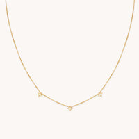 Cosmic Star Charm Necklace in Gold