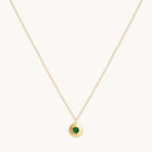 Birthstone Jewellery - May Tsavorite Birthstone Necklace in Solid Gold - Pendant Necklace - Astrid & Miyu
