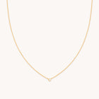 18k Gold Plated Jewellery - Essential Crystal Pendant Necklace in Gold - Necklaces - Astrid & Miyu