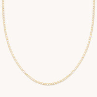 18k Gold Plated Jewellery - Gleam Tennis Chain Necklace in Gold - Chain Necklaces - Astrid &amp; Miyu