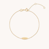 Bracelets - ID Charm Bracelet in Solid Gold - Charm Bracelet - Astrid &amp; Miyu