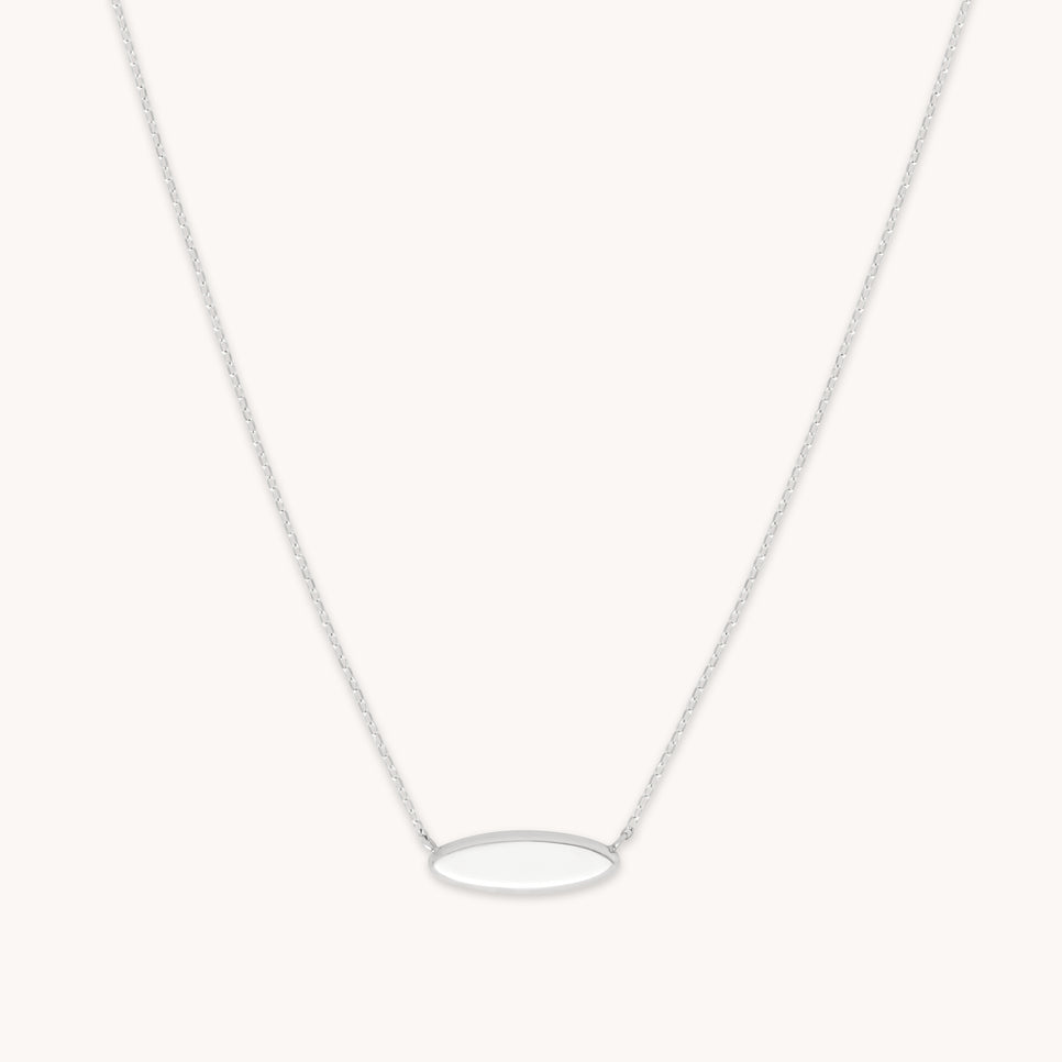 Bridal Jewellery - ID Pendant Necklace in Solid White Gold - Pendant Necklace - Astrid &amp; Miyu