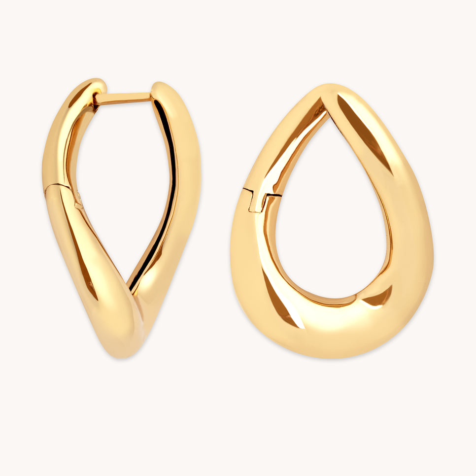Molten Large Hoops in Gold-Astrid &amp; Miyu