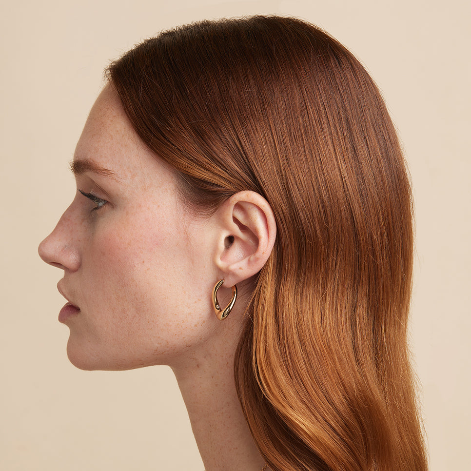 Molten Large Hoops in Gold-Astrid &amp; Miyu