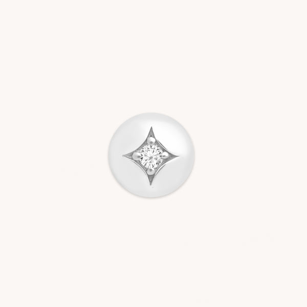 A&M Junior Collection - Cosmic Click Charm in 9k White Gold - Click Charm - Astrid &amp; Miyu