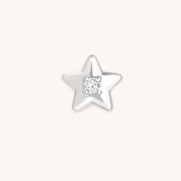 A&M Junior Collection - Star Click Charm in 9k White Gold - Click Charm - Astrid &amp; Miyu
