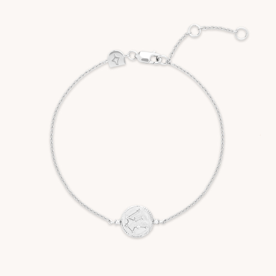 Aquarius Jewellery - Aquarius Zodiac Bracelet in Silver - Zodiac - Astrid & Miyu
