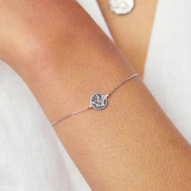 Bracelets - Capricorn Zodiac Bracelet in Silver - Zodiac - Astrid &amp; Miyu