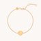 18k Gold Plated Jewellery - Pisces Zodiac Bracelet in Gold - Zodiac - Astrid &amp; Miyu