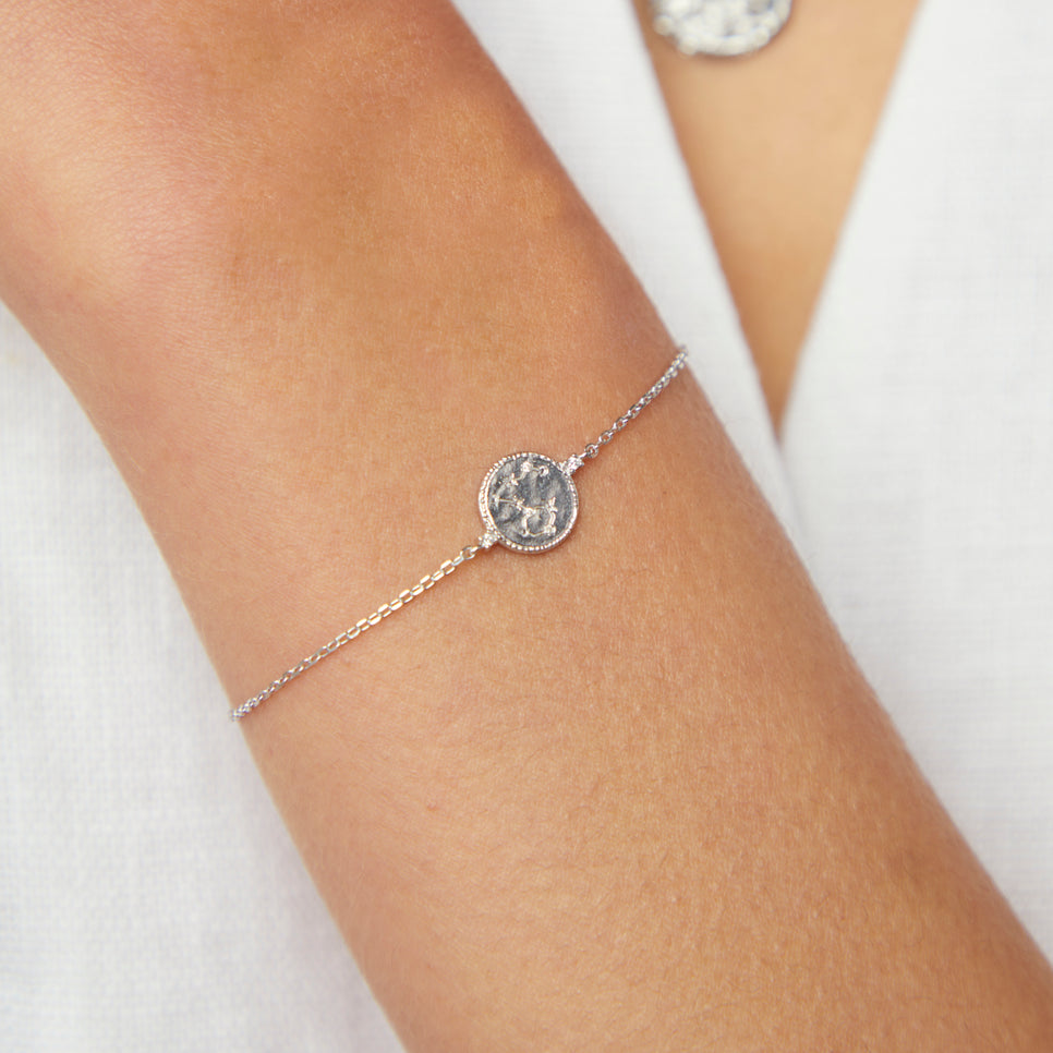 Bracelets - Pisces Zodiac Bracelet in Silver - Zodiac - Astrid & Miyu