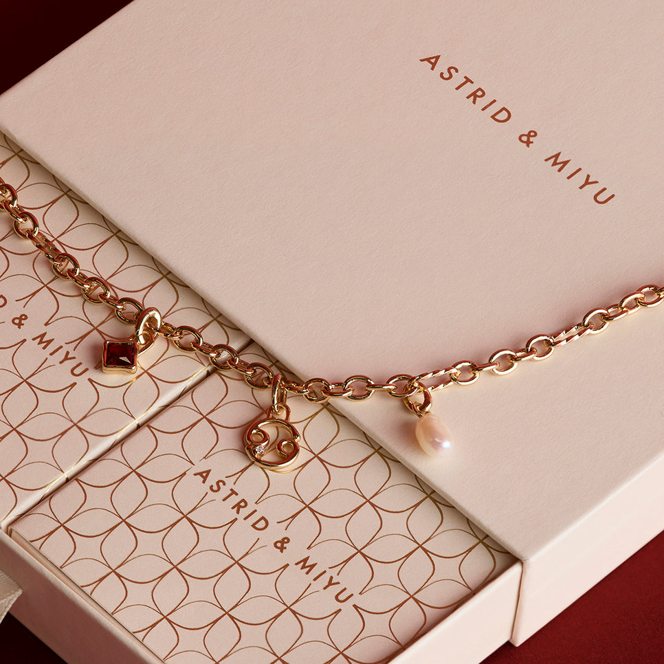Bold Bracelet Charming Gift Set in Gold-Astrid & Miyu