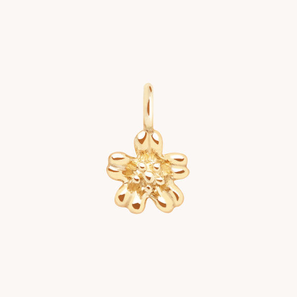 Flower Charm 9k Gold-Astrid & Miyu