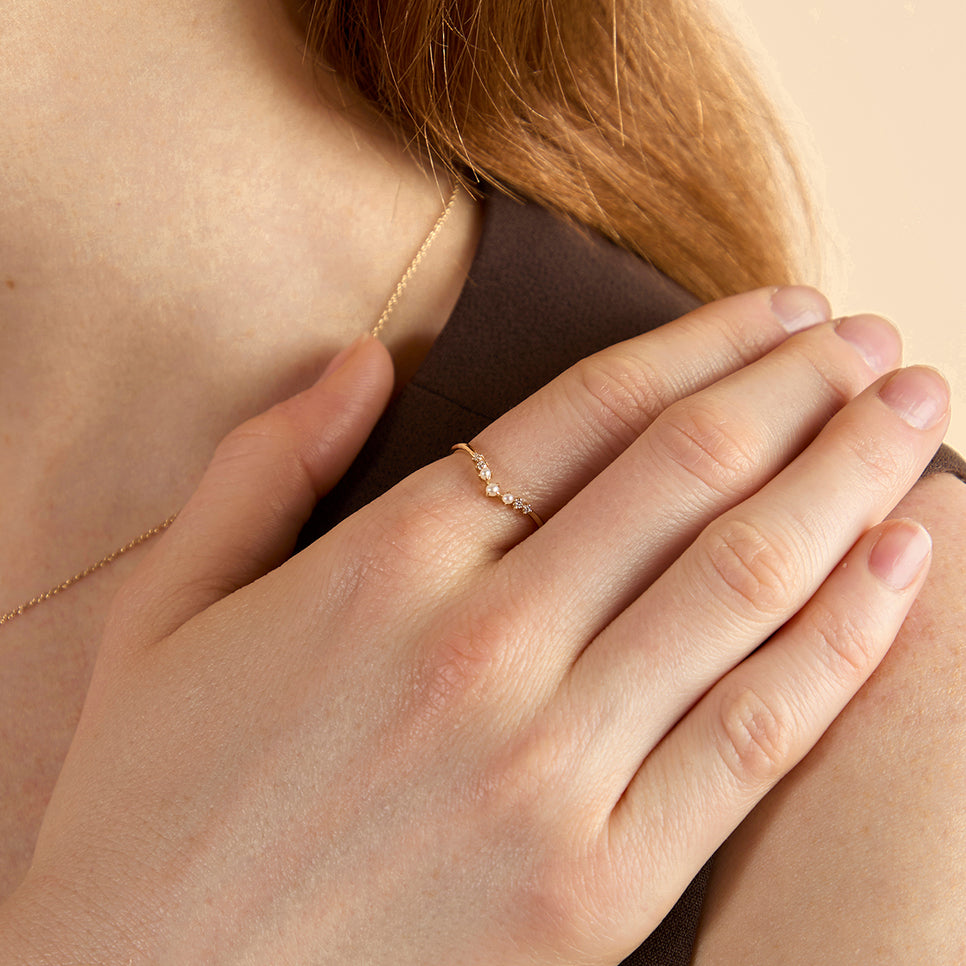 Lab Diamond & Pearl Ring-Astrid &amp; Miyu