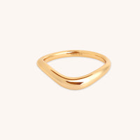 Wave Ring in Gold-Astrid & Miyu