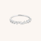 Crystal Scatter Band Ring in Silver-Astrid & Miyu