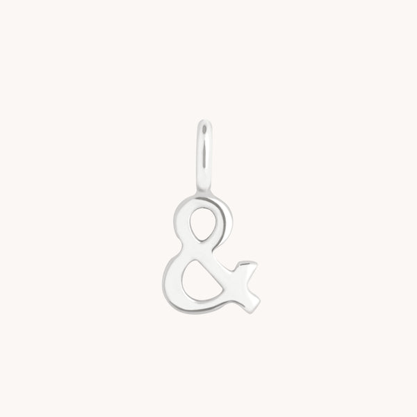 Initial Charms - & Charm 9k White Gold - Welding Charm - Astrid & Miyu