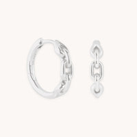 Hardware Link Hoops in Silver-Astrid &amp; Miyu