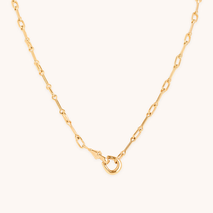 Hardware Chain Necklace in Gold-Astrid &amp; Miyu