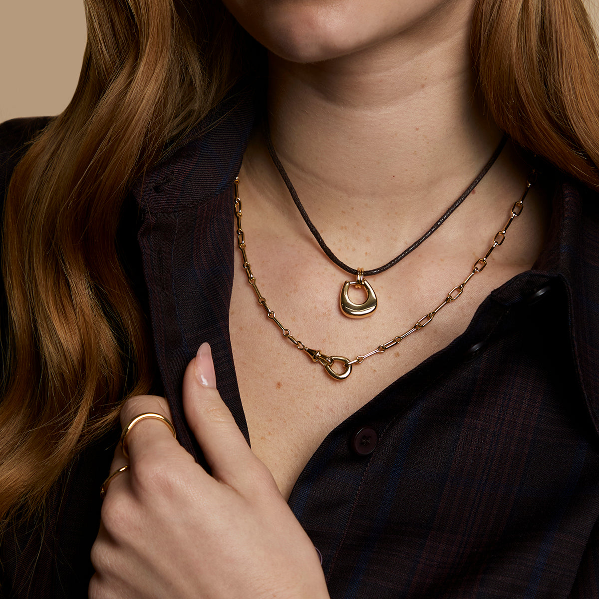 Hardware Chain Necklace in Gold-Astrid & Miyu