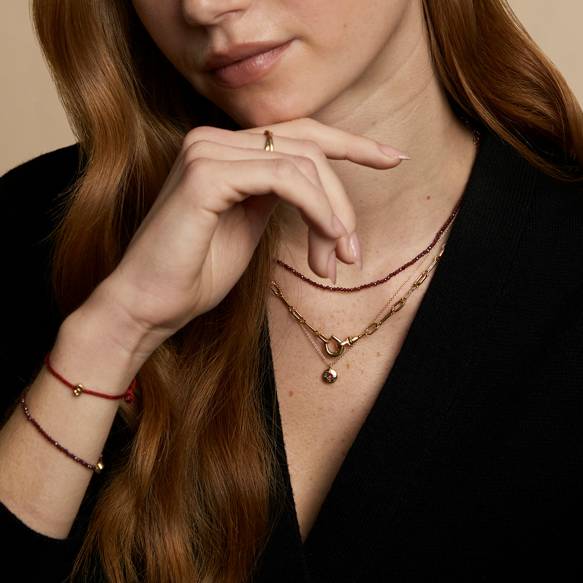 Hardware Chain Necklace in Gold-Astrid & Miyu