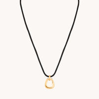 Hardware Pendant Cord Necklace in Gold-Astrid &amp; Miyu