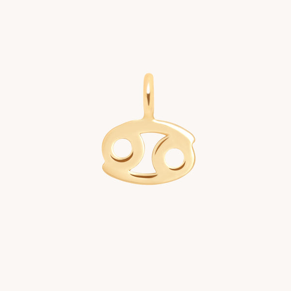 Cancer Jewellery - Cancer Zodiac Charm 9k Gold - Welding Charm - Astrid & Miyu
