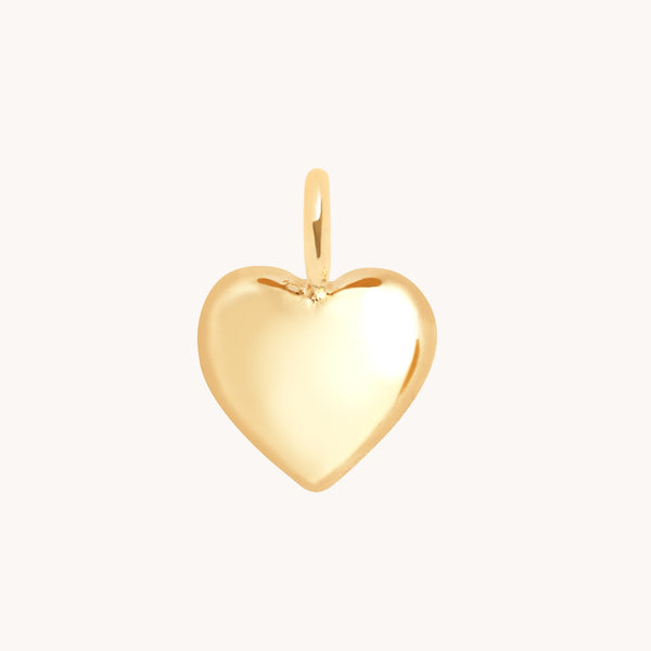 Heart Jewellery - Heart Charm 9k Gold - Welding Charm - Astrid & Miyu