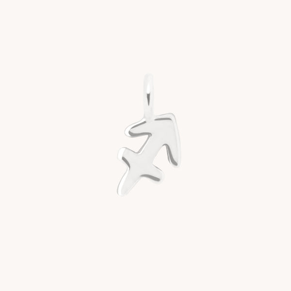 Sagittarius Zodiac Charm 9k White Gold - Welding Charm - Astrid & Miyu