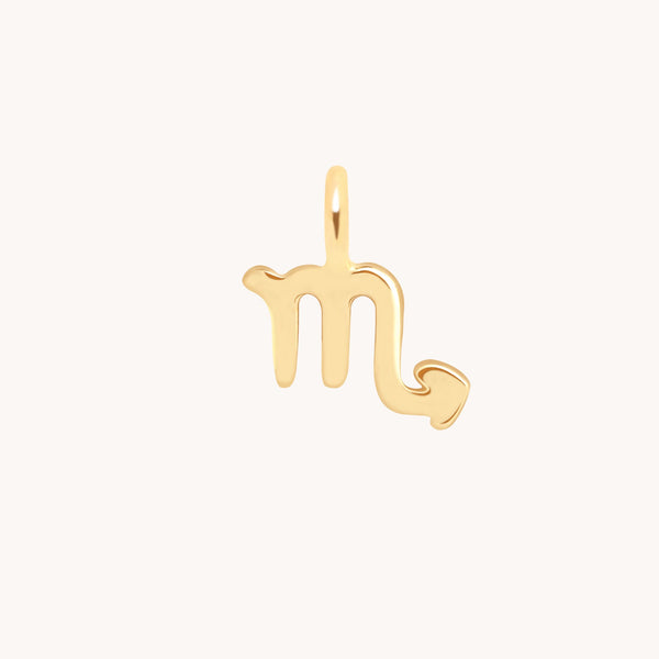 Scorpio Zodiac Charm 9k Gold - Welding Charm - Astrid &amp; Miyu