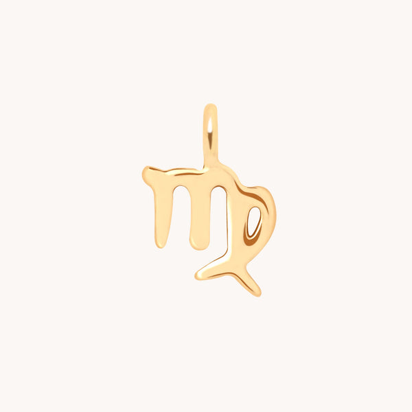 Virgo Zodiac Charm 9k Gold - Welding Charm - Astrid &amp; Miyu