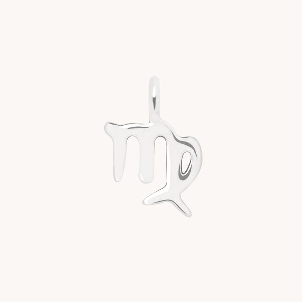 Virgo Zodiac Charm 9k White Gold - Welding Charm - Astrid & Miyu